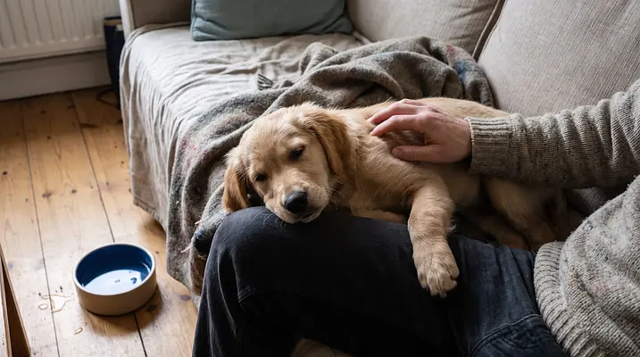 Welpendurchfall: Ursachen, Pflege und wann Sie den Tierarzt rufen sollten